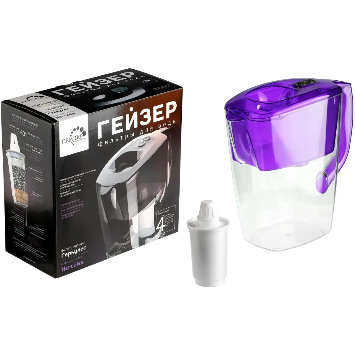 Фильтр-кувшин для воды ГЕЙЗЕР Геркулес Lilac - 62043 - фото 11