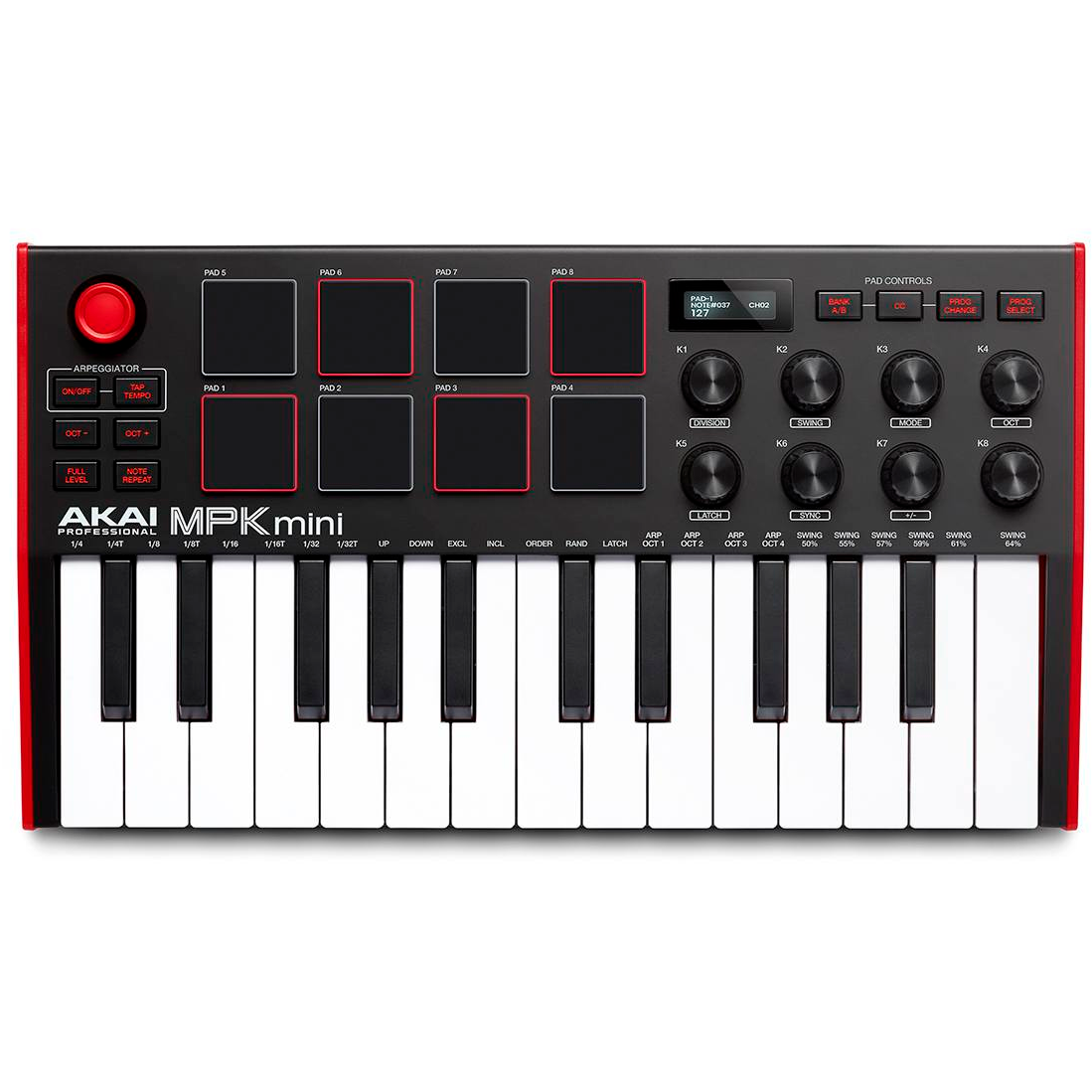 MIDI-клавиатура Akai MPK Mini MK3 Black/Red - MPKMINI3