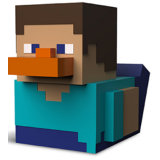 Фигурка-утка Numskull TUBBZ Minecraft: Steve (Mini Edition) (NS5208)