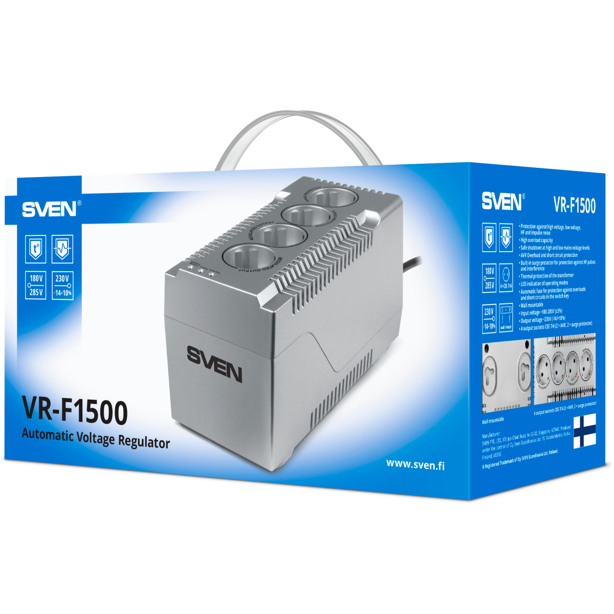 Стабилизатор напряжения Sven VR-F1500 - SV-018825 - фото 10