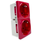 Электрическая розетка Filum FL-PWS-2P-RD