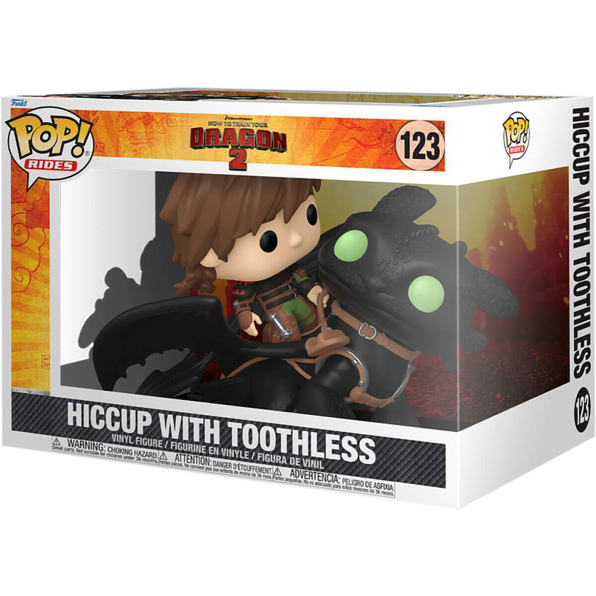Фигурка Funko POP! Rides How to Train Your Dragon 2 Hiccup with Toothless (123) - 81181 - фото 2