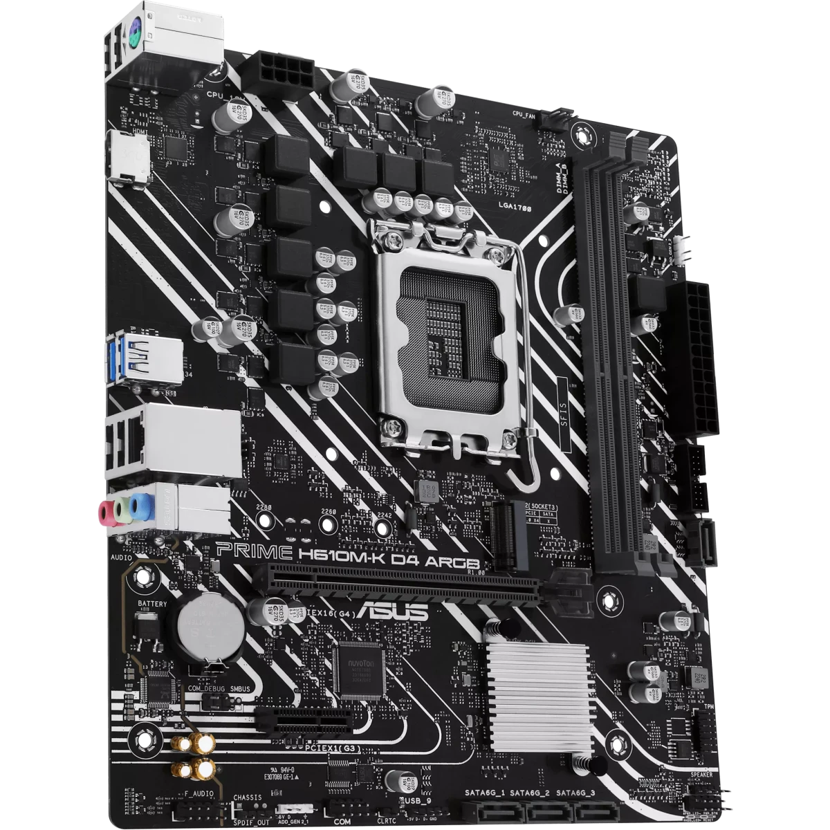 Материнская плата ASUS PRIME H610M-K D4 ARGB - фото 2