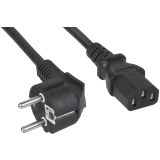 Кабель питания Schuko - C13, 3м, Cabeus PC-186-VDE-1.0-3M
