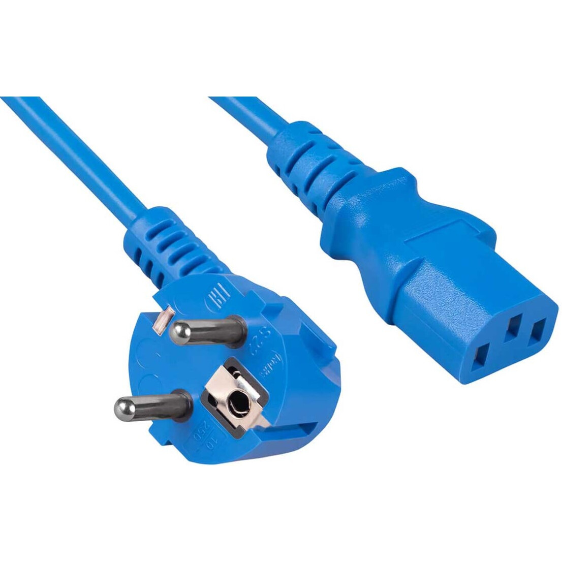 Кабель питания Schuko - C13, 1.8м, Cabeus PC-186-VDE-1.8M-BL