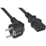 Кабель питания Schuko - C13, 0.5м, Cabeus PC-186-VDE-1.5-0.5M