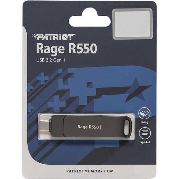 USB Flash накопитель 1Tb Patriot Rage R550 (PE1TR550DSAD) - фото 4