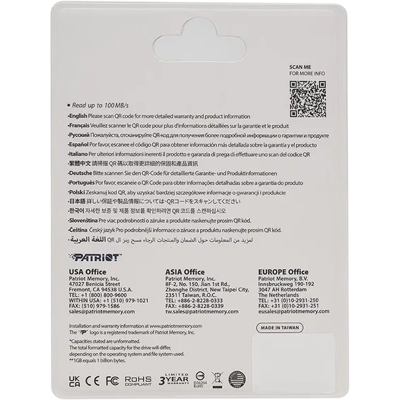 USB Flash накопитель 32Gb Patriot Rage R550 (PE32GR550DSAD) - фото 5