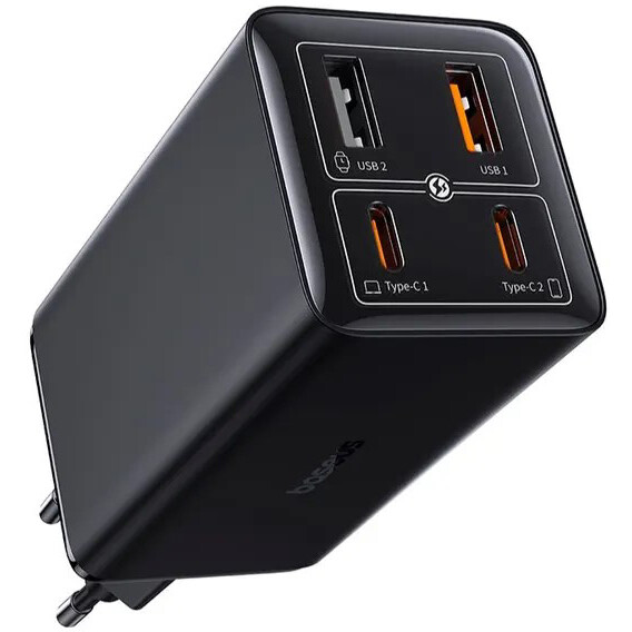 Сетевое зарядное устройство Baseus GaN6 Pro Cluster Black (P10162705112-00)