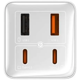 Сетевое зарядное устройство Baseus GaN6 Pro Moon White (P10162705212-00)