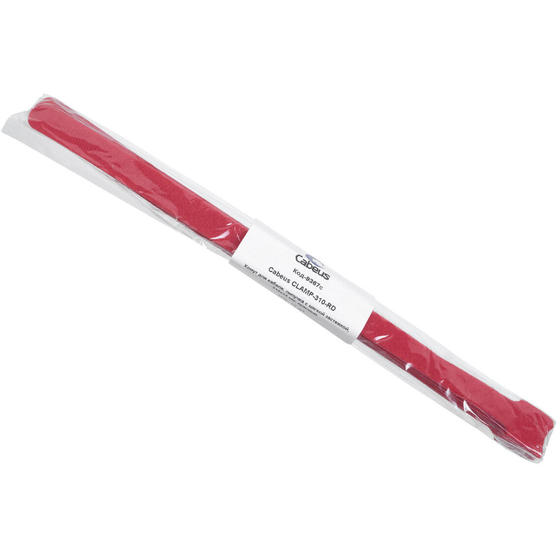 Кабельная стяжка Cabeus CLAMP-310-RD, 10 шт. - фото 2