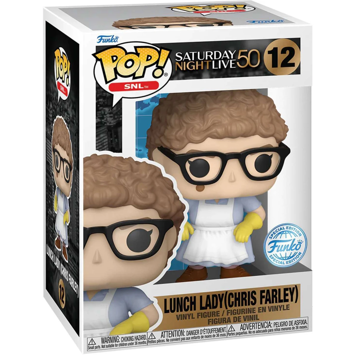 Фигурка Funko POP! SNL Saturday Night Live 50th Lunch Lady (Chris Farley) - 81701 - фото 2