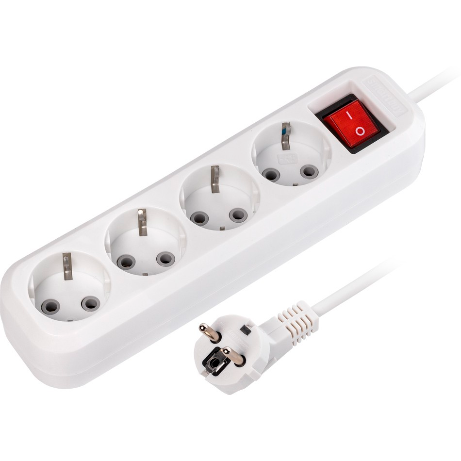 Сетевой удлинитель SmartBuy SBE-16-4-07-ZS