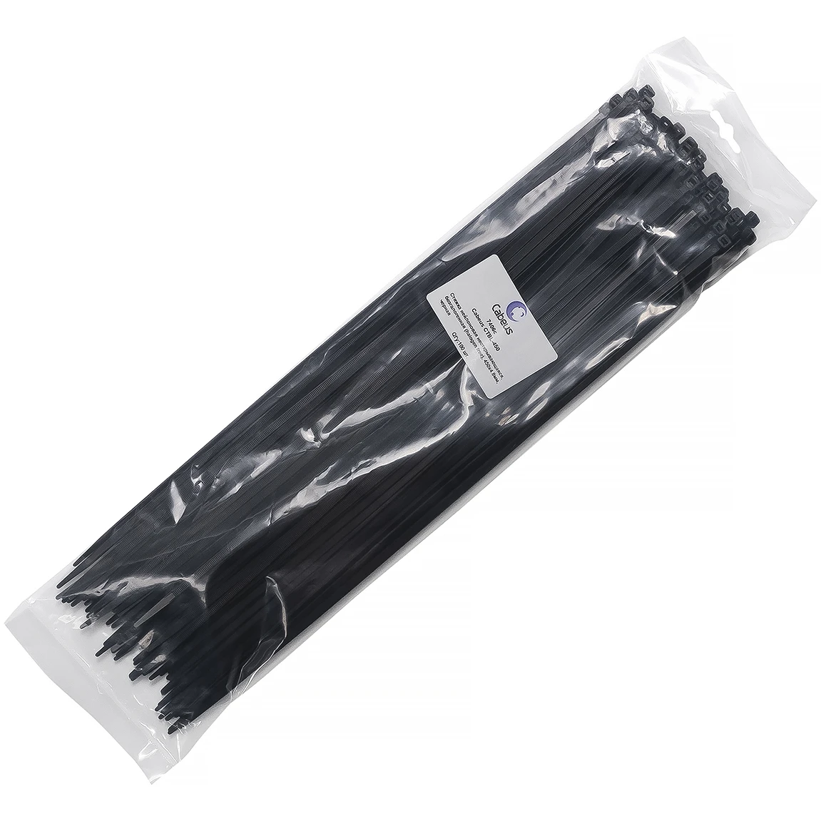 Кабельная стяжка Cabeus CTBL-450, 100 шт. - фото 2