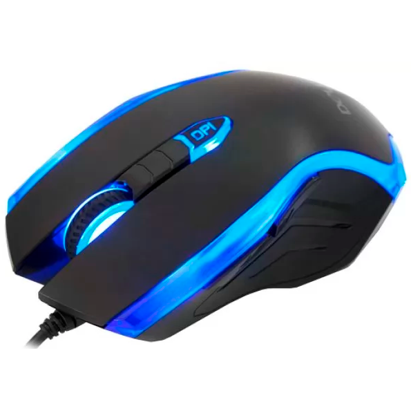 Мышь Delux M556hi Black/Blue - фото 2