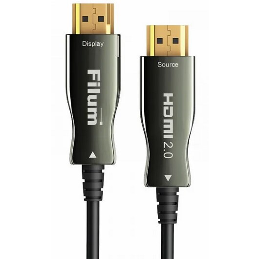 Кабель HDMI - HDMI, 100м, Filum FL-AOC-HDMI2.0-100M
