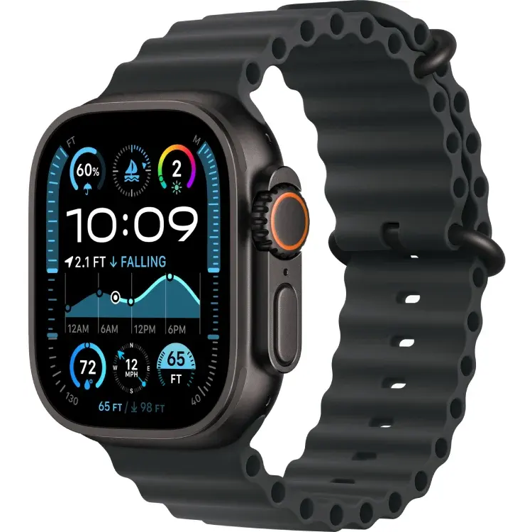 Умные часы Apple Watch Ultra 2 49mm Black Titanium Case with Black Ocean Band (MX4P3QA/A)