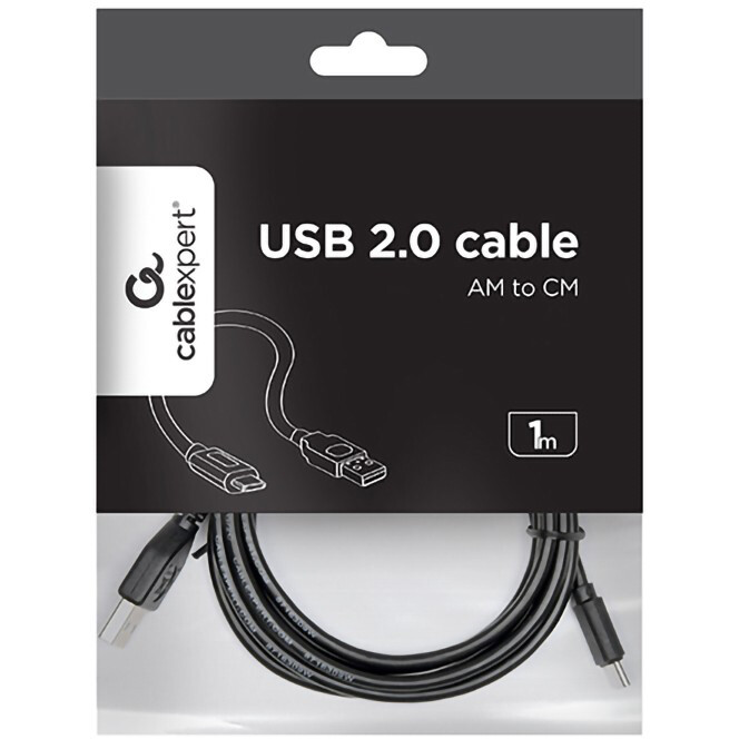 Кабель USB - USB Type-C, 1м, Cablexpert CCP-USB2-AMCM-1M-RU-B - фото 4