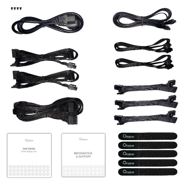 Блок питания 1000W Ocypus Iota P1000 - Iota-P1000-G1FFBK024X-EU - фото 6