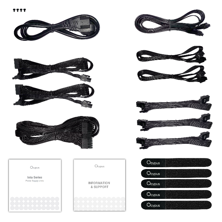 Блок питания 1200W Ocypus Iota P1200 - Iota-P1200-G1FFBK024X-EU - фото 6