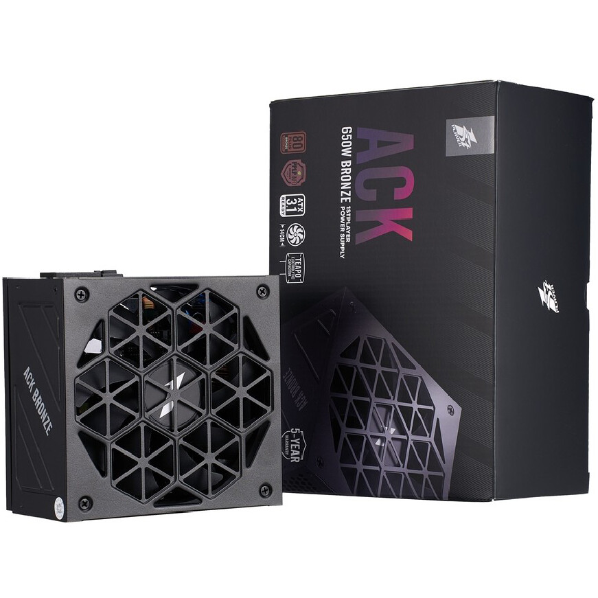 Блок питания 650W 1STPLAYER ACK HA-650AA2 Black - фото 8