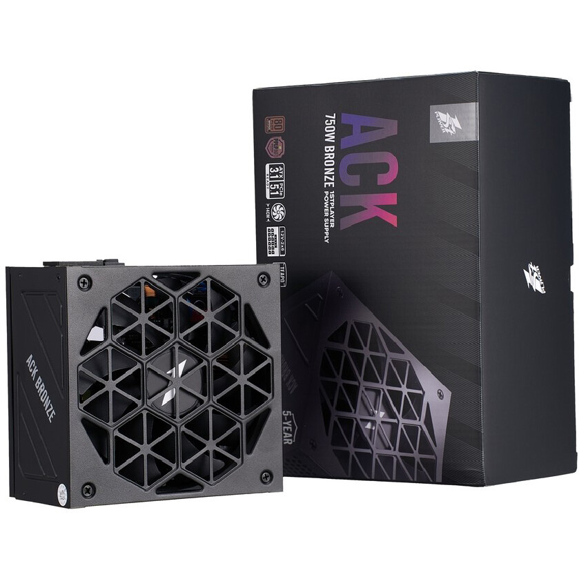 Блок питания 750W 1STPLAYER ACK HA-750AA2 Black - фото 8