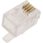 Коннектор RJ-9 Cablexpert MP-4p4c, 100 шт.