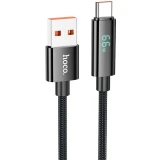 Кабель USB - USB Type-C, 1.2м, HOCO U125 Black (6942007611916)