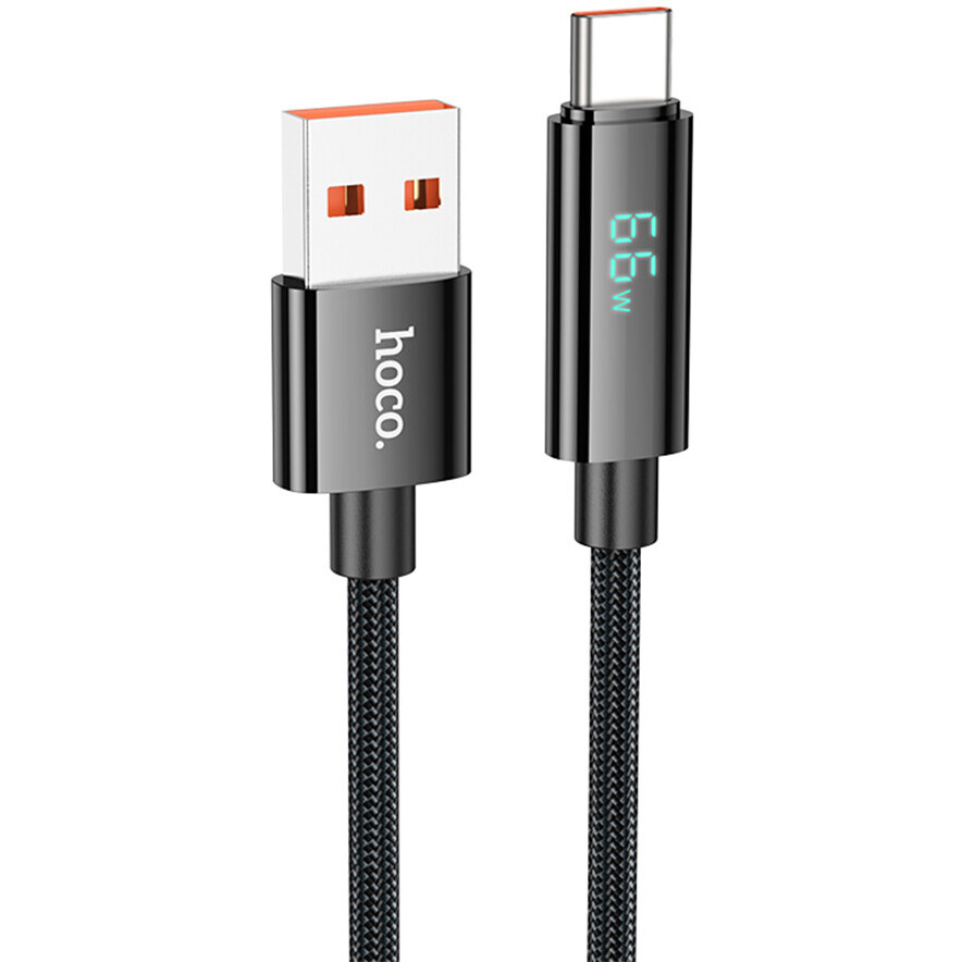 Кабель USB - USB Type-C, 1.2м, HOCO U125 Black - 6942007611916