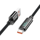 Кабель USB - USB Type-C, 1.2м, HOCO U125 Black (6942007611916)