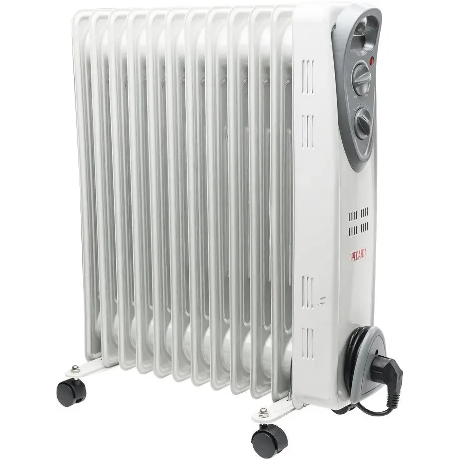 Масляный радиатор Ресанта ОМ-12А 2500W White - 67/3/21 - фото 4