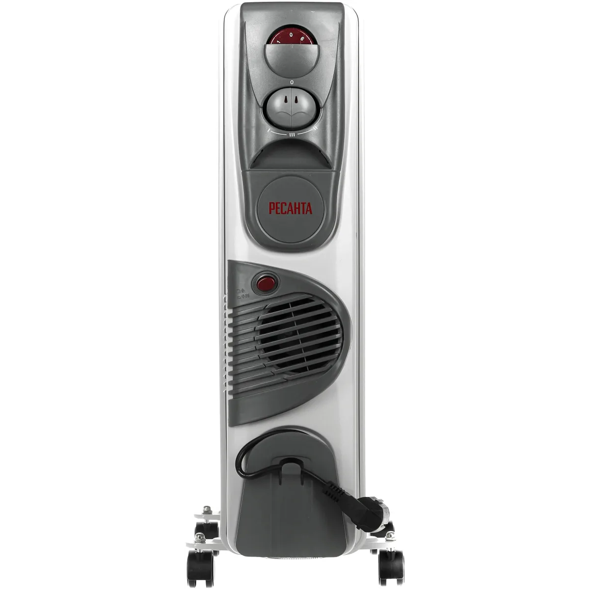 Масляный радиатор Ресанта ОМ-9АВ 2400W White - 67/3/22 - фото 2