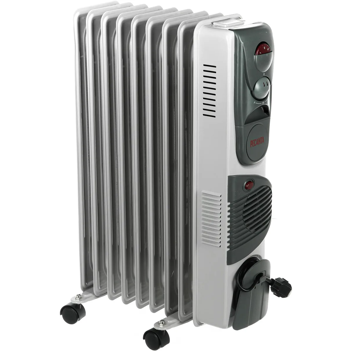 Масляный радиатор Ресанта ОМ-9АВ 2400W White - 67/3/22 - фото 4