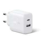 Сетевое зарядное устройство UGREEN 20W Dual White (X227) (45310)