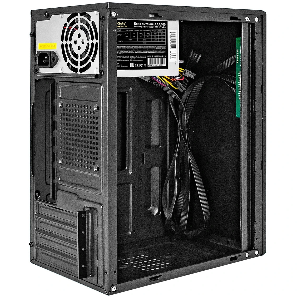 Корпус ExeGate BAA-408 400W Black - EX298153RUS - фото 2