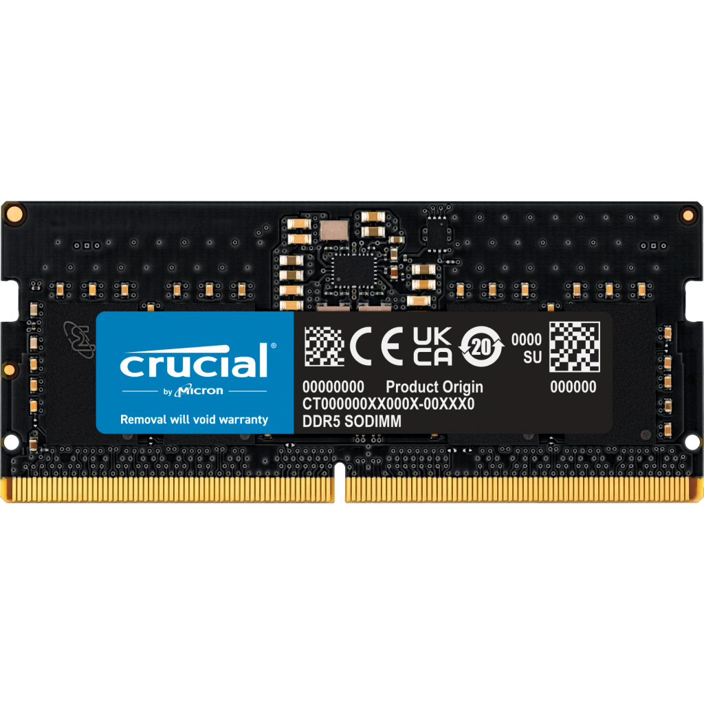 Оперативная память 8Gb DDR5 5600MHz Crucial SO-DIMM (CT8G56C46S5)