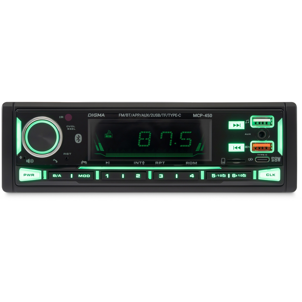 Автомагнитола Digma MCP-450 - фото 9