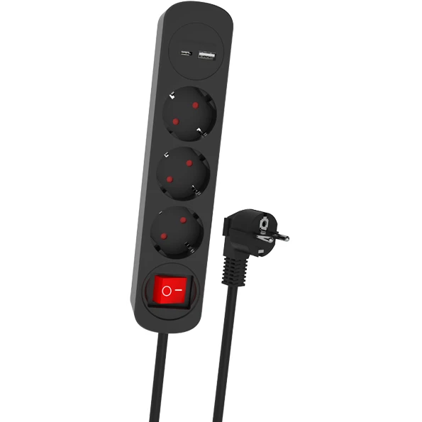 Сетевой фильтр Ritmix RM-231CK Black - фото 2