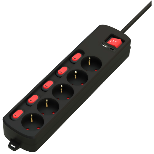 Сетевой фильтр Ritmix RM-351CKOP Black
