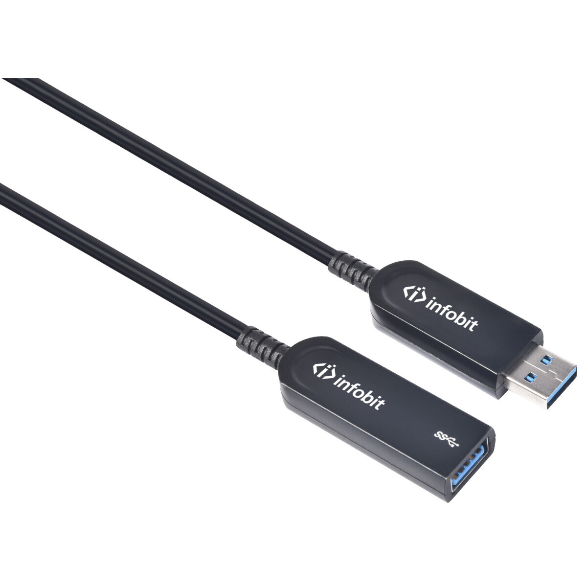 Кабель удлинительный USB A (M) - USB A (F), 30м, Infobit AOC-USB30-AMAF-30 - фото 2
