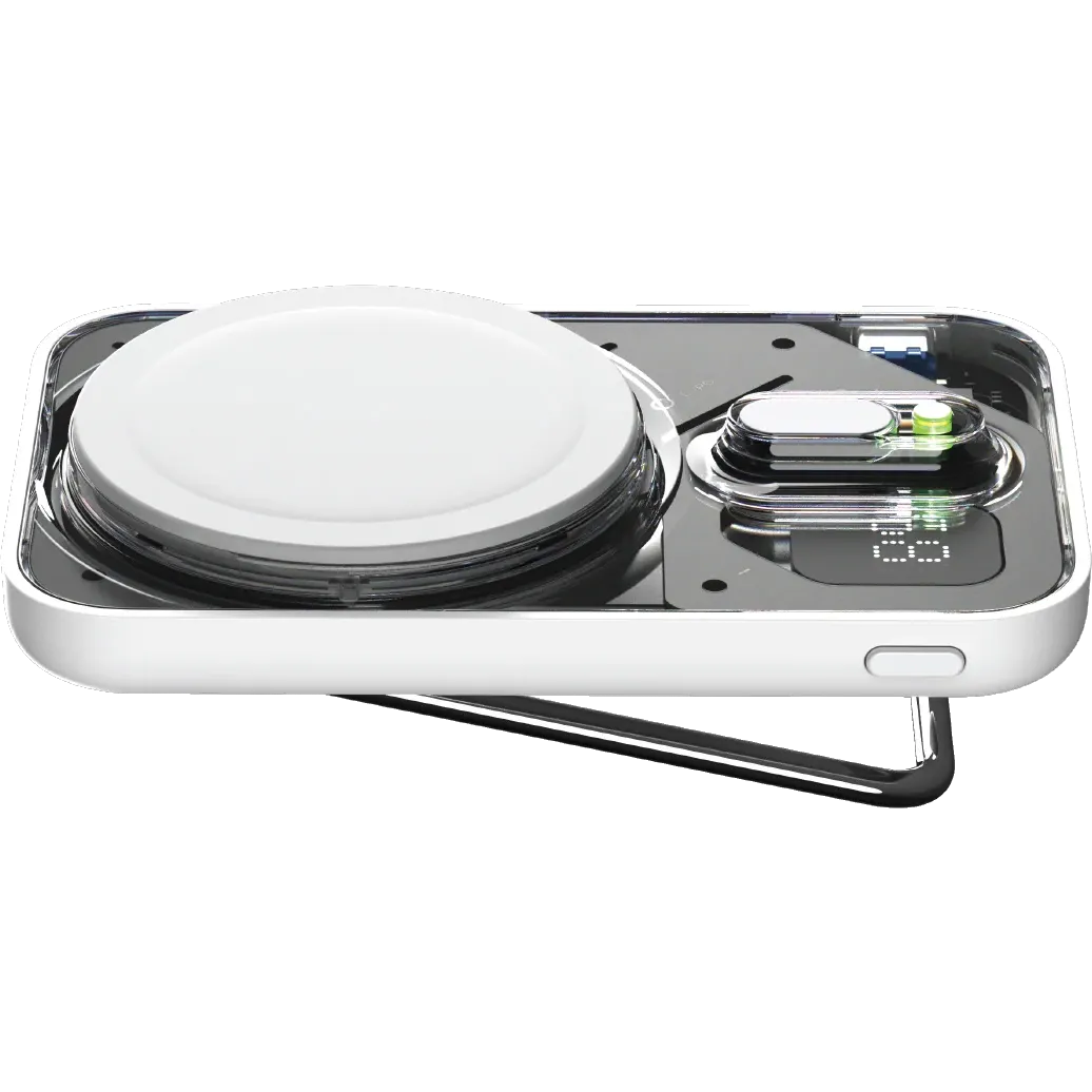 Внешний аккумулятор Momax 1-Power Flow Pro MagSafe Power Bank 5000mAh White - IP125W - фото 2