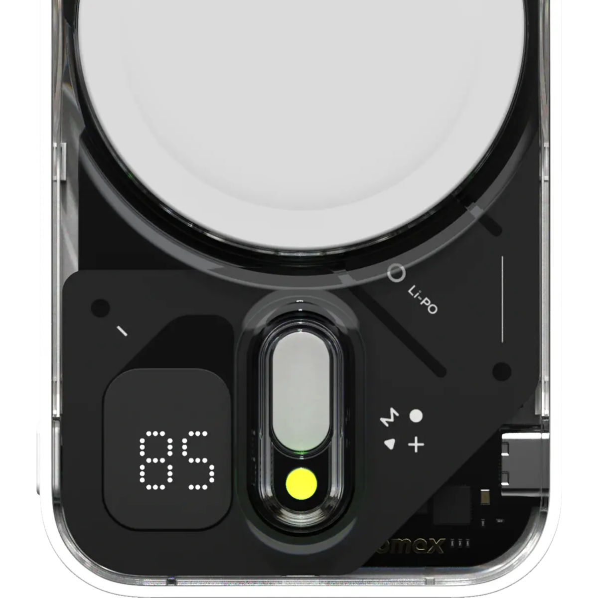 Внешний аккумулятор Momax 1-Power Flow Pro MagSafe Power Bank 5000mAh White - IP125W - фото 5