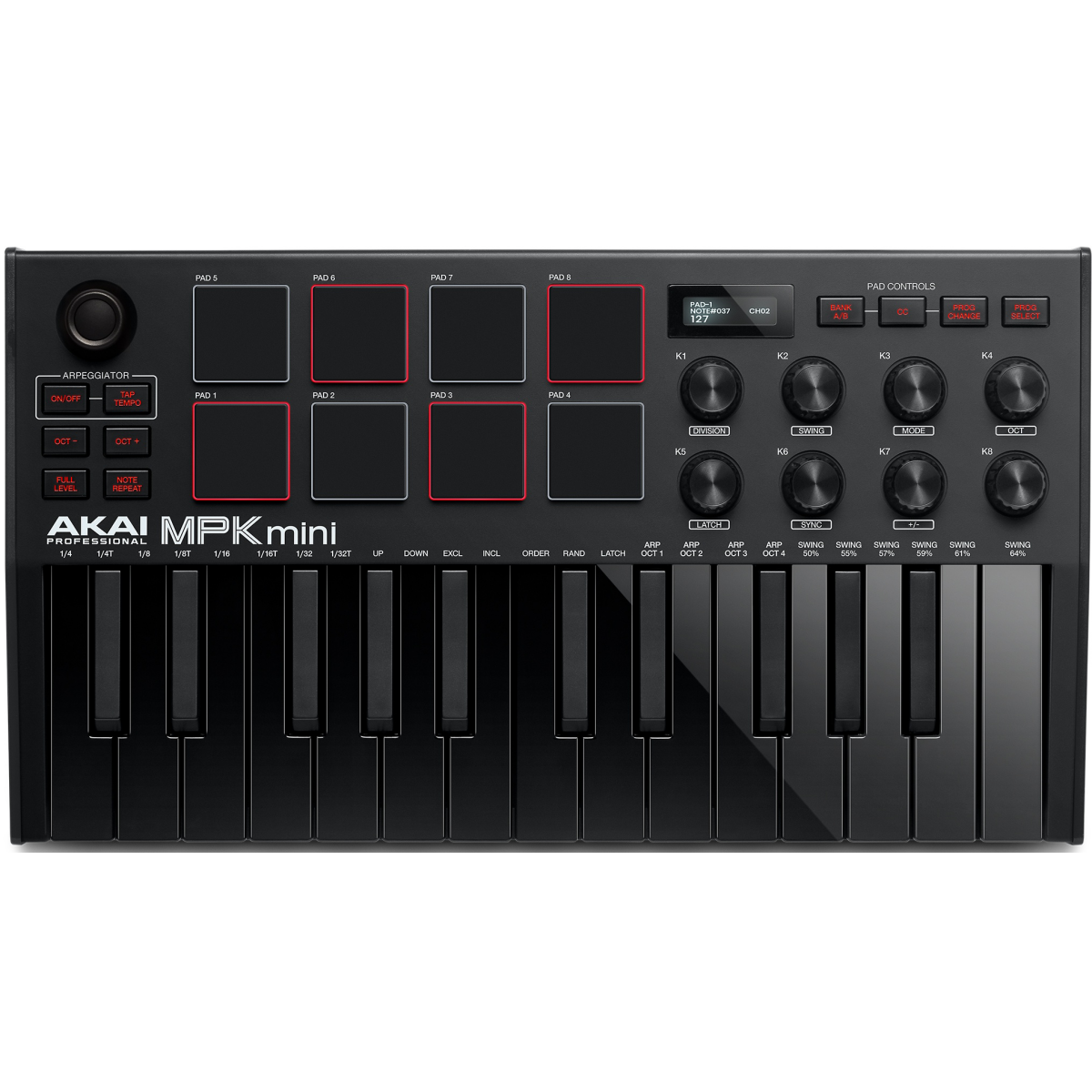 MIDI-клавиатура Akai MPK Mini MK3 Black - MPKMINI3B