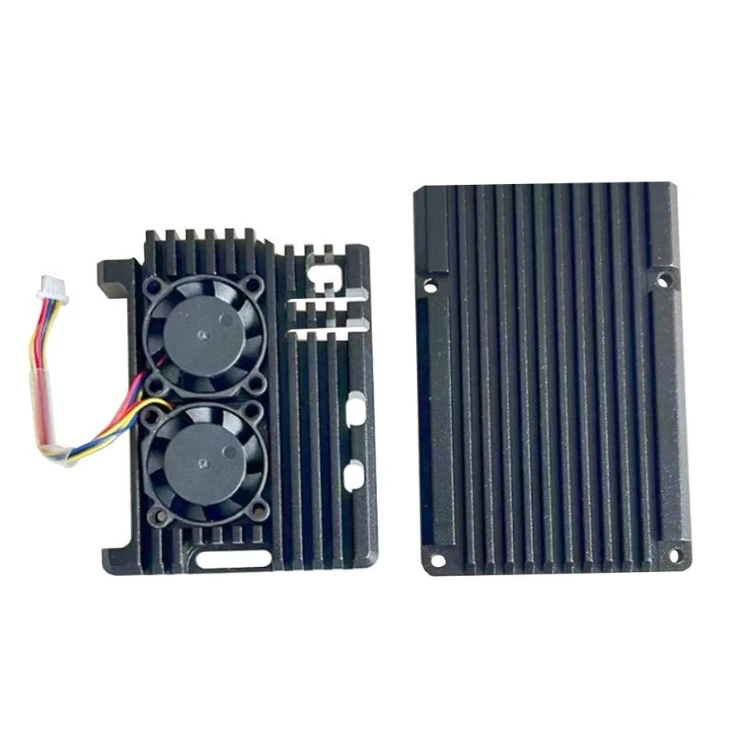 Корпус для одноплатного компьютера ACD Metal Aluminum Case with Four-line Double Fans for Raspberry Pi 5 (RA787) - фото 2