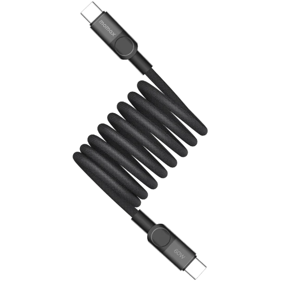 Кабель USB Type-C - USB Type-C, 2м, Momax Mag.Link Magnetic Black (DC61D)