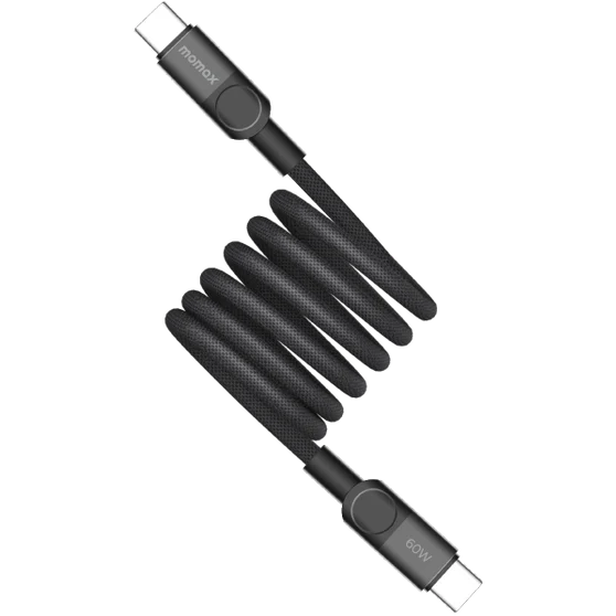 Кабель USB Type-C - USB Type-C, 1м, Momax Mag.Link Magnetic Black (DC60D)
