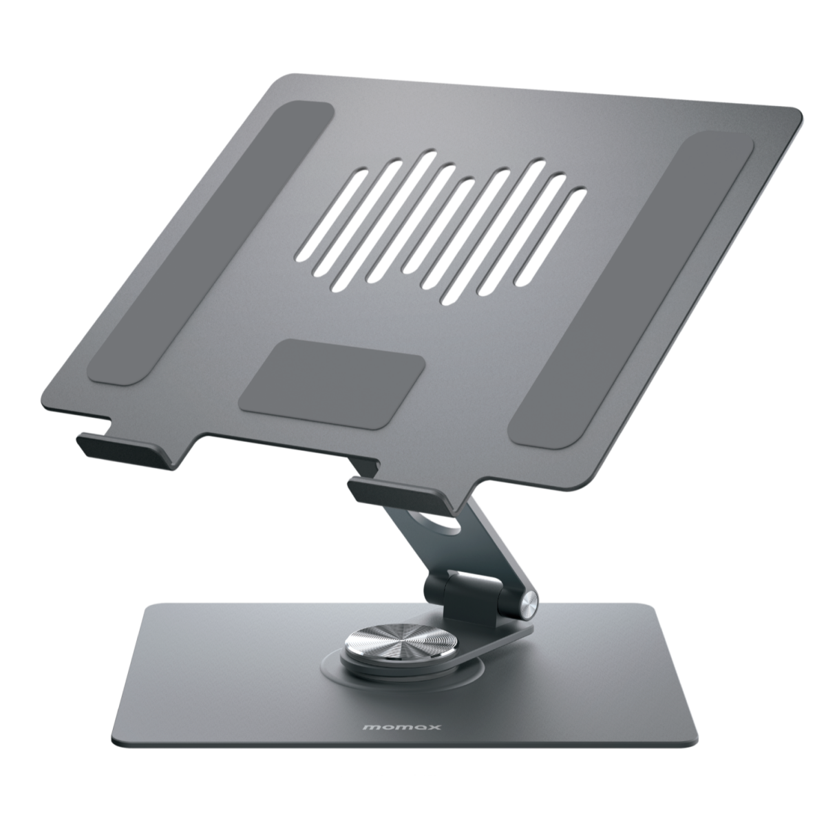 Охлаждающая подставка для ноутбука Momax Fold Stand Rotating Laptop Stand Space Gray - KH10E