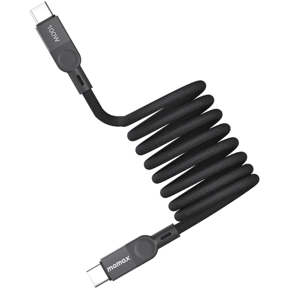 Кабель USB Type-C - USB Type-C, 2м, Momax Mag.Link Magnetic Black (DC36D)