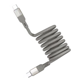 Кабель USB Type-C - USB Type-C, 2м, Momax Mag.Link Magnetic Titanium (DC36L)