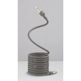 Кабель USB Type-C - USB Type-C, 2м, Momax Mag.Link Magnetic Titanium (DC36L)